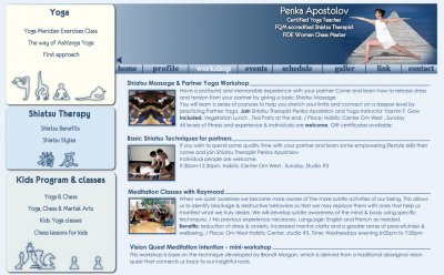 Penka Yoga & Thai Massage Website
